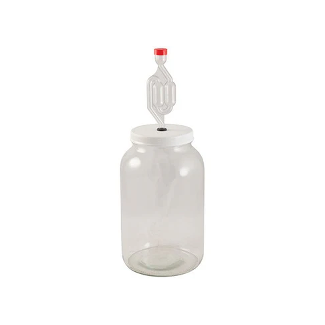 Glass Fermenter Kit | One Gallon | With S-Shaped Airlock