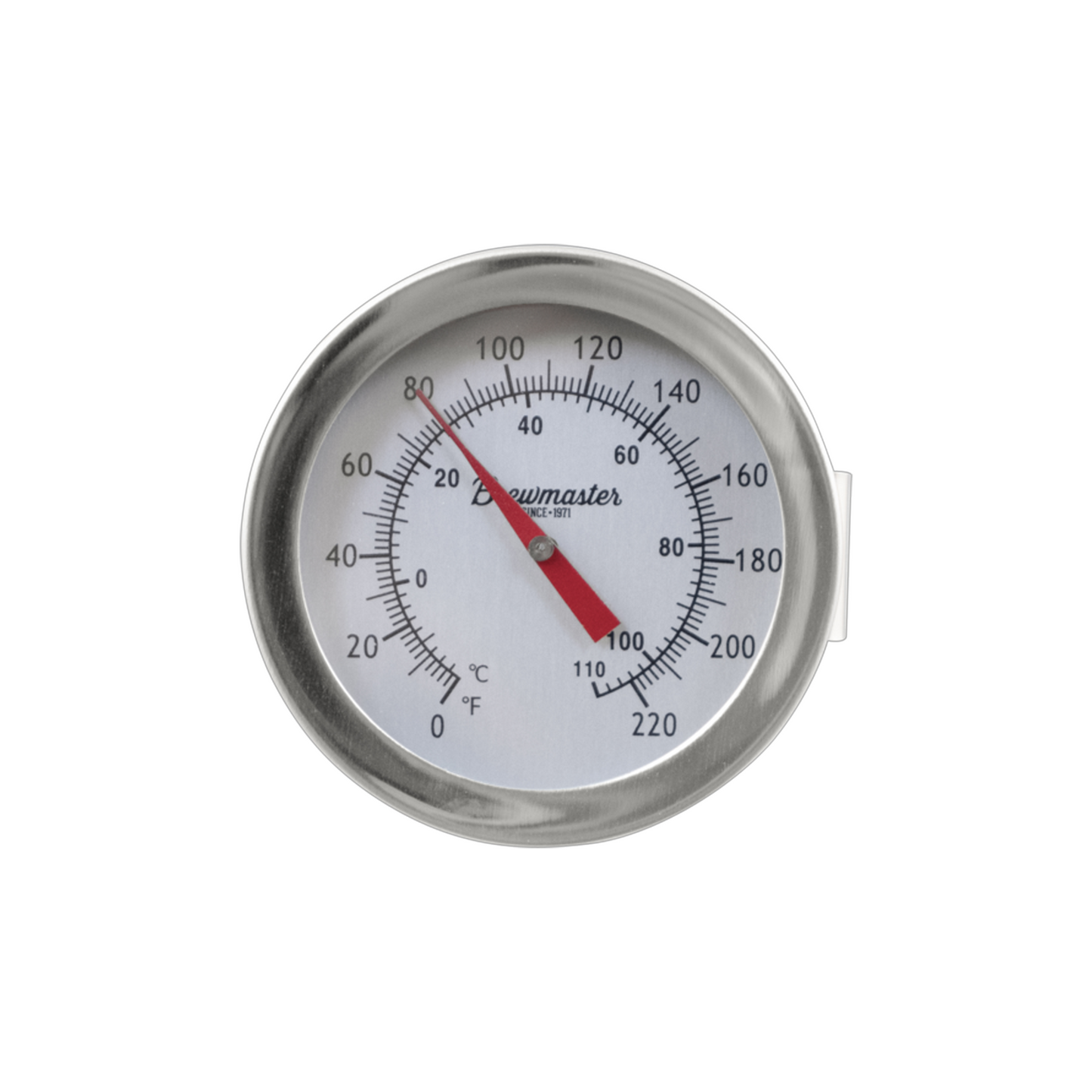 Brewmaster Clip On Kettle Thermometer - 12 in. Stem