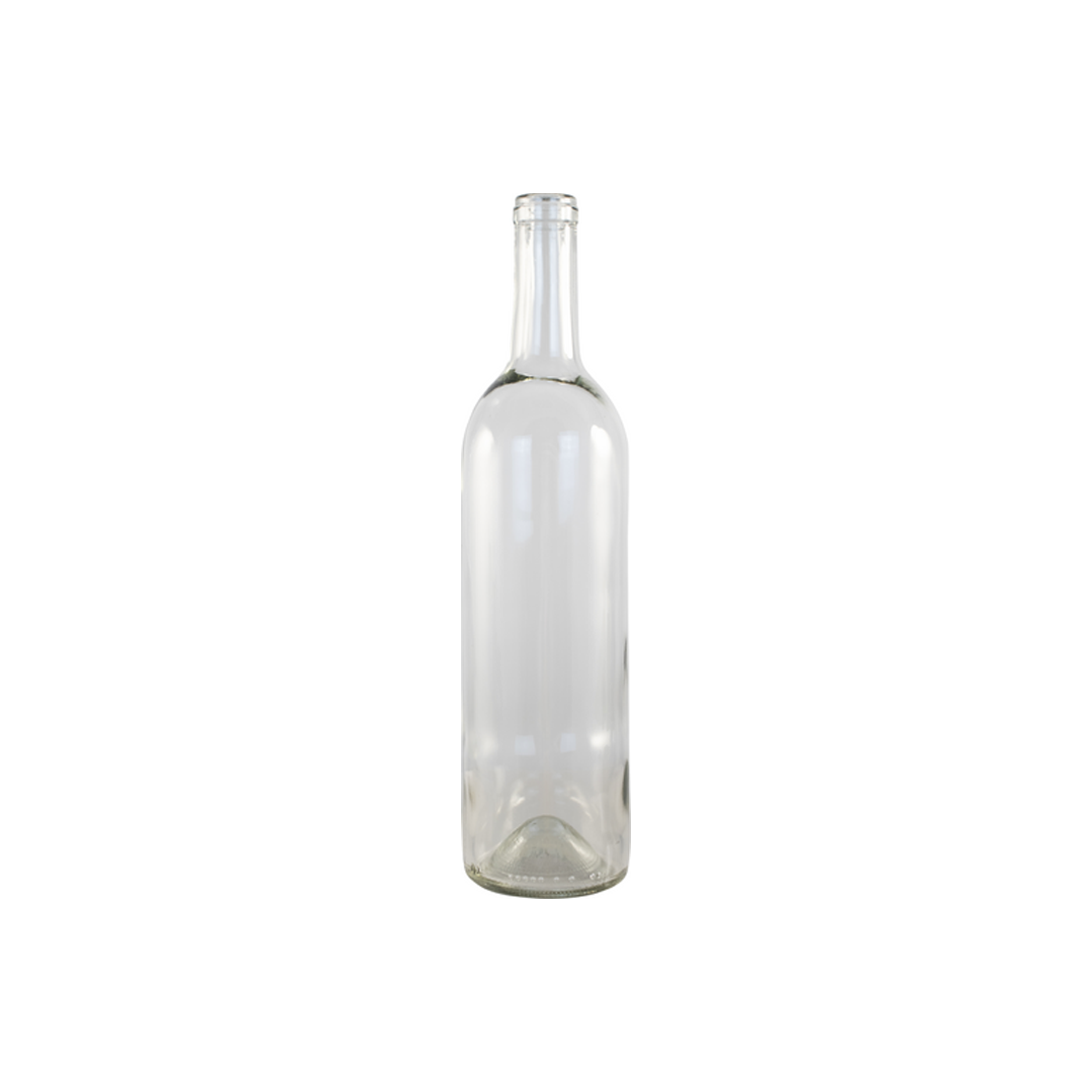 Bordeaux Wine Bottles 750ml| Case of 12 | Clear