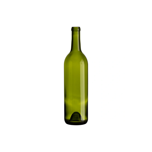 Bordeaux Wine Bottle 750ml | Champagne | Green | Case of 12