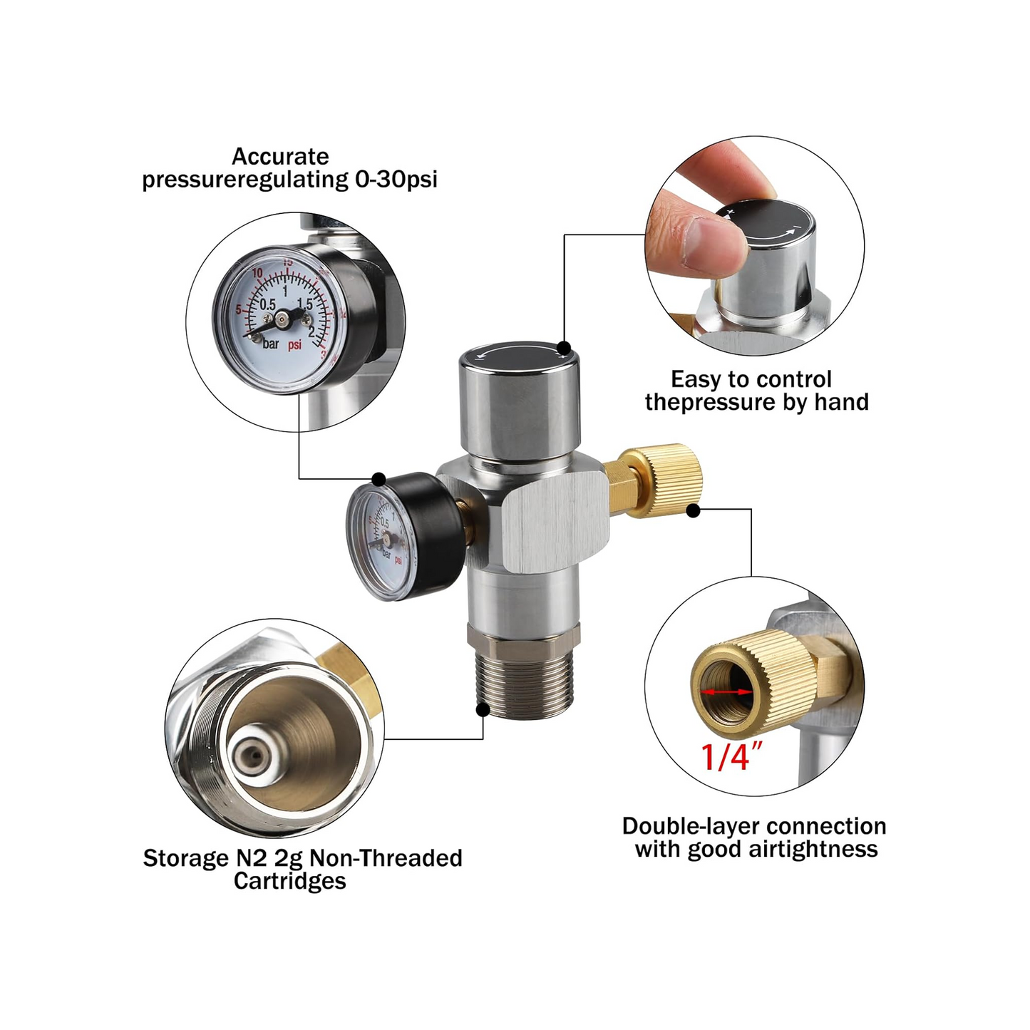Nitrogen Mini Regulator - Pera