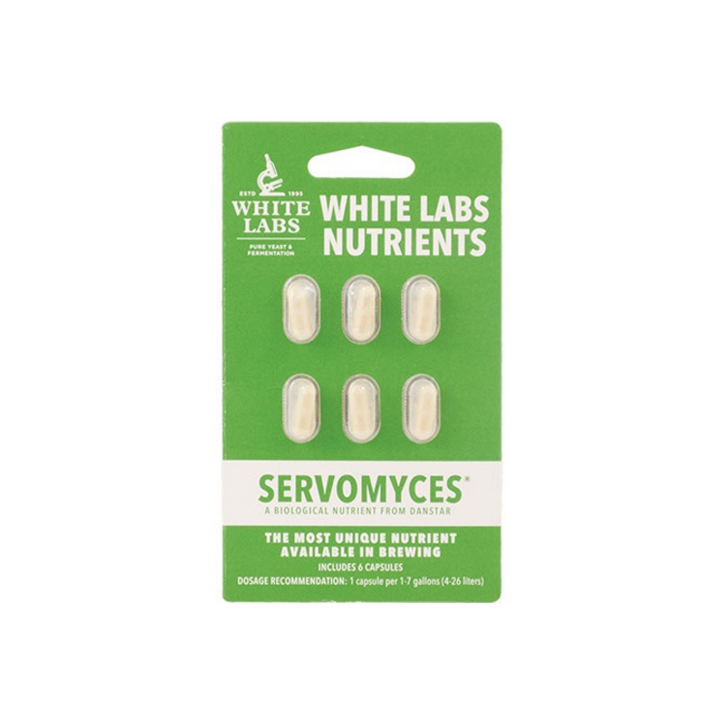 Servomyces Yeast Nutrient Capsules | White Labs | 6 Pack