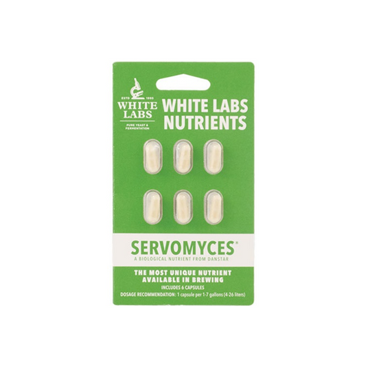 Servomyces Yeast Nutrient Capsules | White Labs | 6 Pack