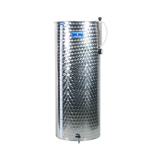 Marchisio Variable Volume Tank | Flat Bottom | Stainless Steel | Marbled Finish | 200L