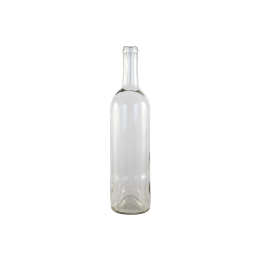 Bordeaux Wine Bottles 750ml| Case of 12 | Clear